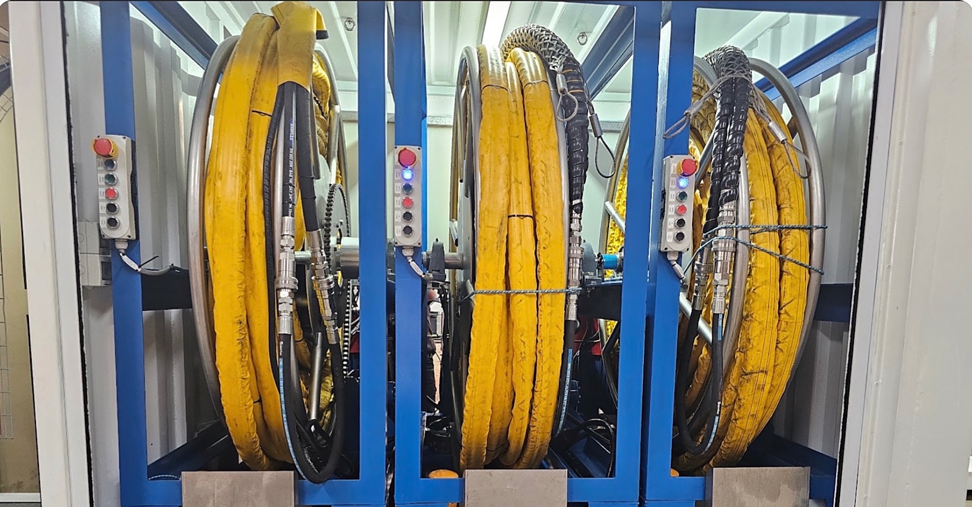 Vacu-Cart equipment and hose reels